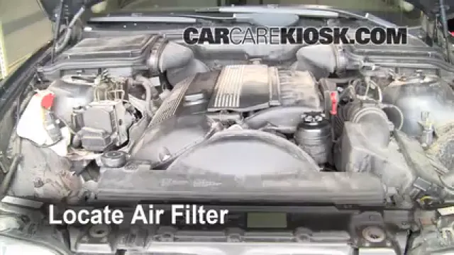 2002 BMW 530i 3.0L 6 Cyl. Filtre à air (intérieur) Changement